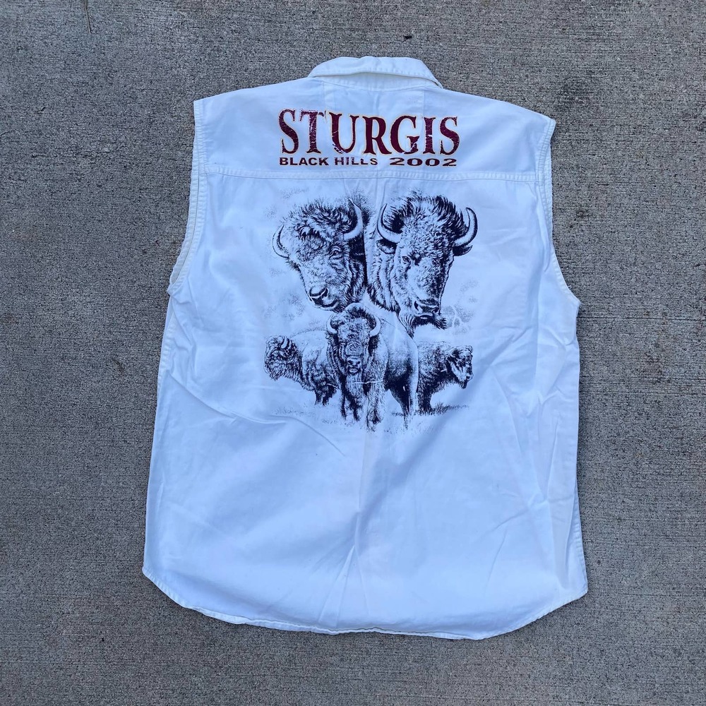 Sturgis Black Hills Rally 2002 Biker Vest Vintage
